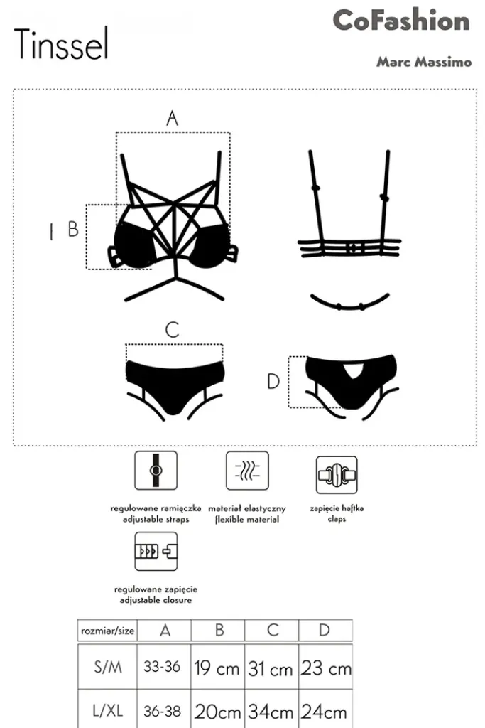 CoFashion Tinssel Corisar Lingerie Set