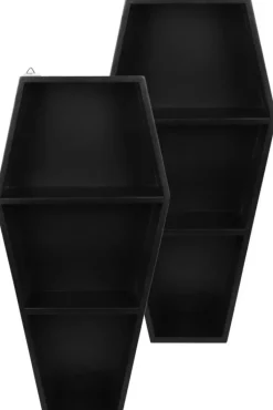 Something Different Coffin Shelving Display Pair