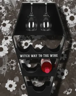 Something Different Coffin Wine Shelf