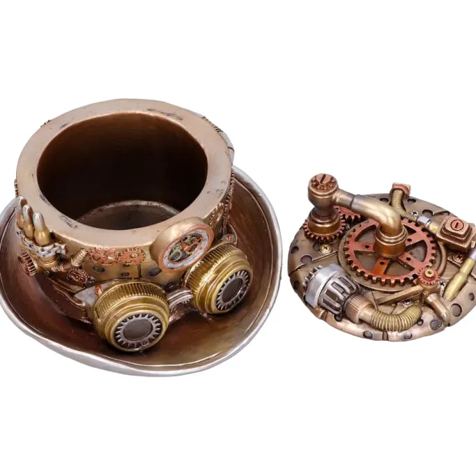 Nemesis Now Cogwork Hatter Box Steampunk Top Hat