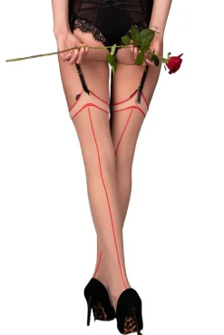 Corsetti Maramet Stockings Red