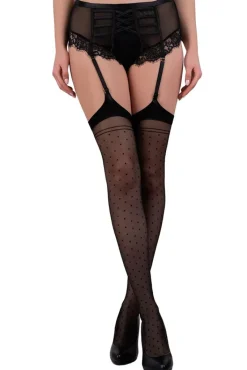 Corsetti Tarini Black Stockings