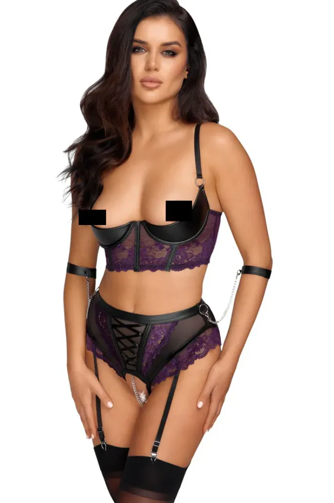 Cottelli Collection Bondage Cottelli Bondage Burlesque Style Set