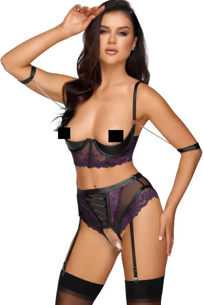Cottelli Collection Bondage Cottelli Bondage Burlesque Style Set