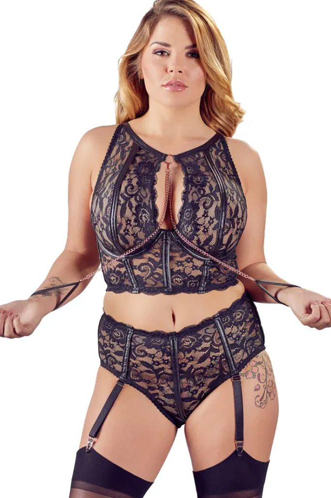 Cottelli Collection Bondage Cottelli Bondage Captivating Moments Set (85D/L, 90E/XL, 95D/2XL, 95E/2XL)