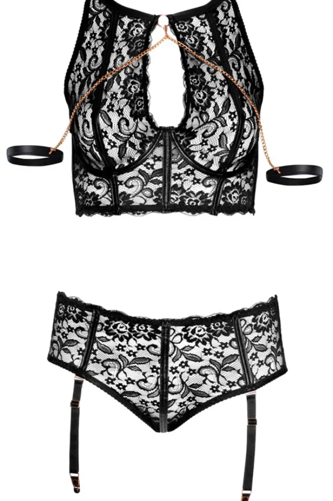 Cottelli Collection Bondage Cottelli Bondage Captivating Moments Set (85D/L, 90E/XL, 95D/2XL, 95E/2XL)
