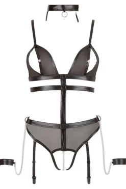 Cottelli Collection Bondage Cottelli Bondage Crotchless Body with Chains