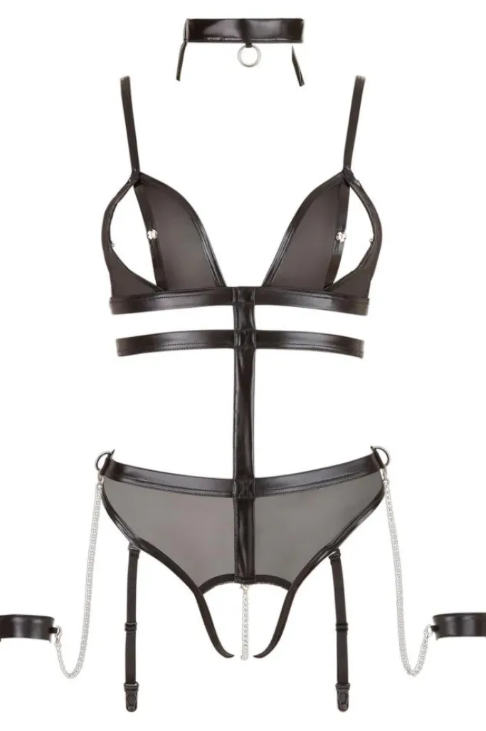 Cottelli Collection Bondage Cottelli Bondage Crotchless Body with Chains