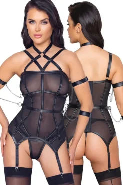 Cottelli Collection Bondage Cottelli Bondage Harness Lingerie Set
