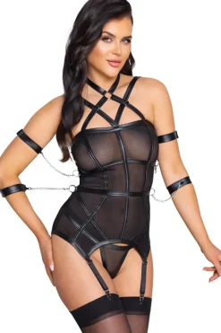 Cottelli Collection Bondage Cottelli Bondage Harness Lingerie Set