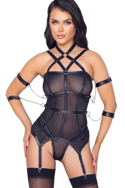 Cottelli Collection Bondage Cottelli Bondage Harness Lingerie Set