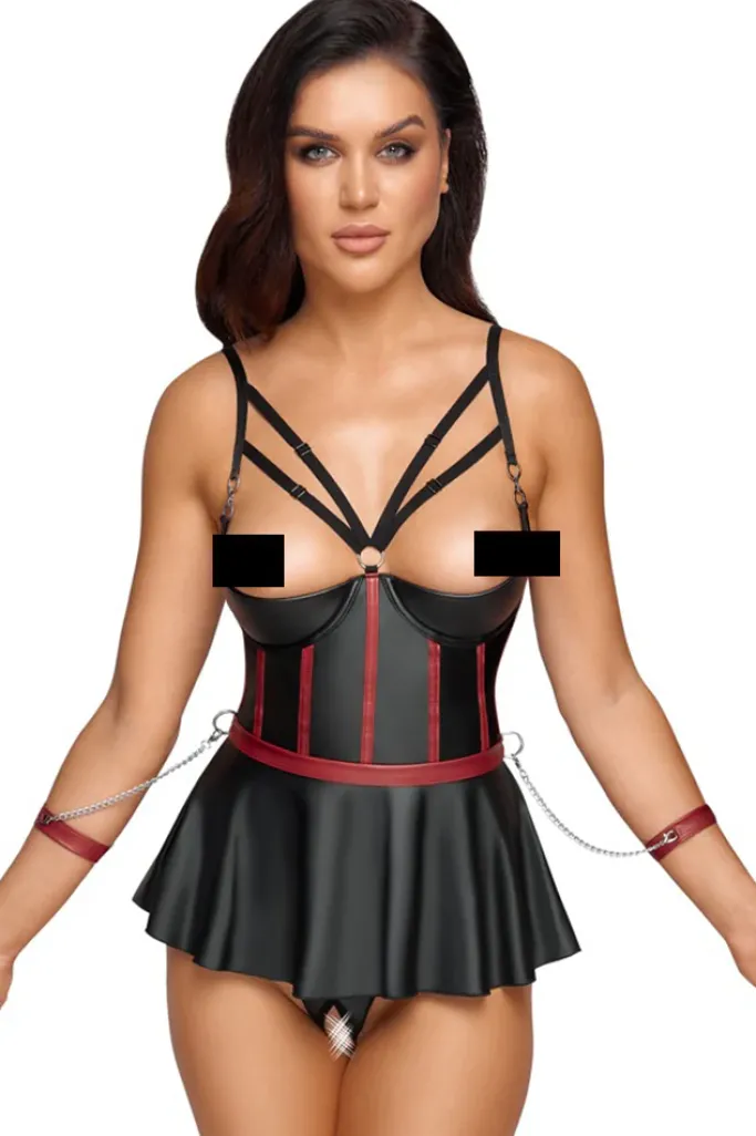 Cottelli Collection Bondage Cottelli Bondage Longline Set