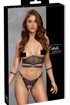 Cottelli Collection Bondage Cottelli Bondage Open Cup Lingerie Set
