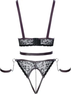 Cottelli Collection Bondage Cottelli Bondage Open Cup Lingerie Set