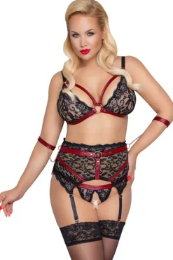 Cottelli Collection Bondage Cottelli Bondage Plus Size Suspender Set