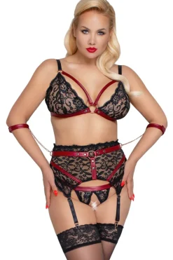 Cottelli Collection Bondage Cottelli Bondage Plus Size Suspender Set