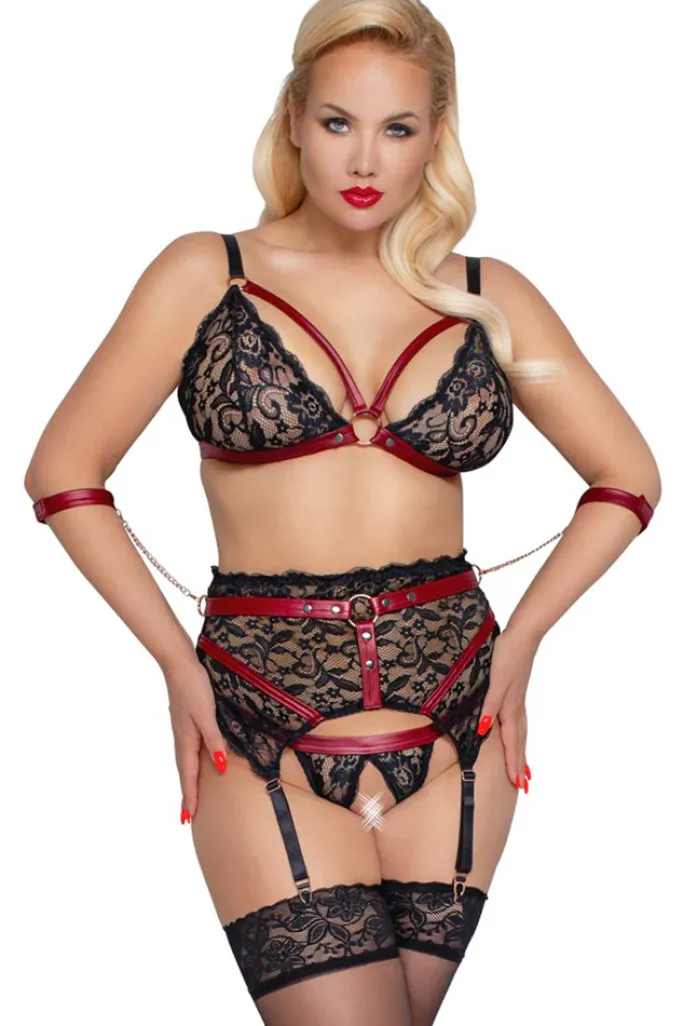 Cottelli Collection Bondage Cottelli Bondage Plus Size Suspender Set
