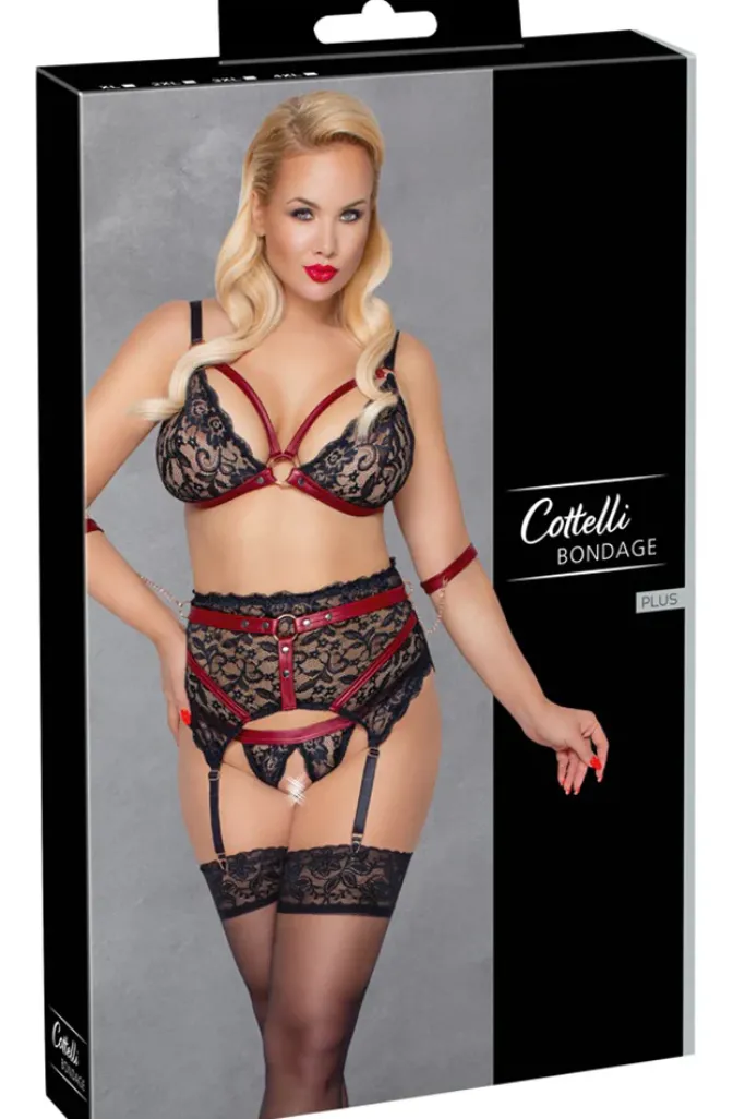Cottelli Collection Bondage Cottelli Bondage Plus Size Suspender Set