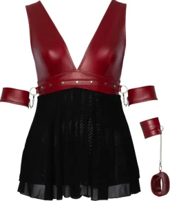 Cottelli Collection Bondage Cottelli Bondage Plus Size Red Black Babydoll
