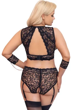Cottelli Collection Bondage Cottelli Bondage Plus Size Lace Lingerie Set