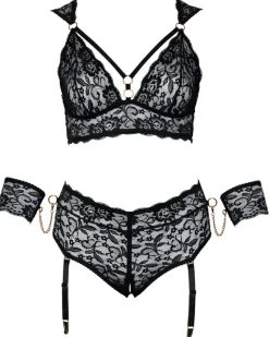 Cottelli Collection Bondage Cottelli Bondage Plus Size Lace Lingerie Set
