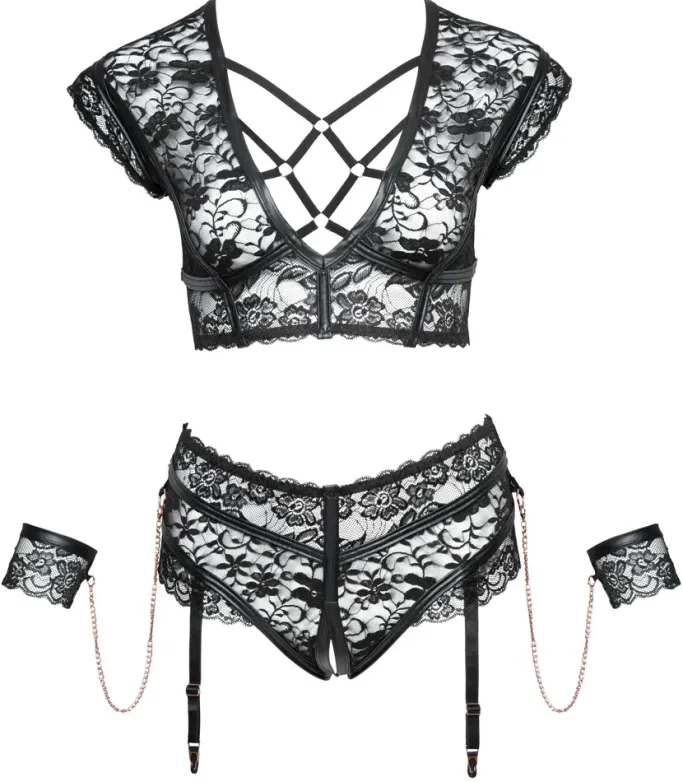 Cottelli Collection Bondage Cottelli Bondage Plus Size Lingerie Set