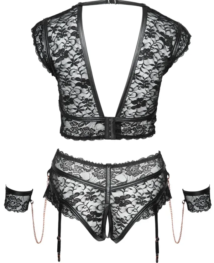 Cottelli Collection Bondage Cottelli Bondage Plus Size Lingerie Set