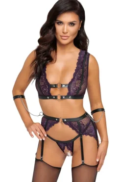 Cottelli Collection Bondage Cottelli Bondage Purple Set