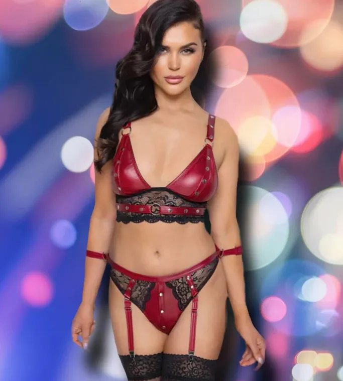 Cottelli Collection Bondage Cottelli Bondage Red Set