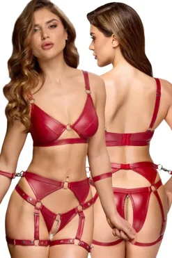 Cottelli Collection Bondage Cottelli Bondage Red Set (L. XL)