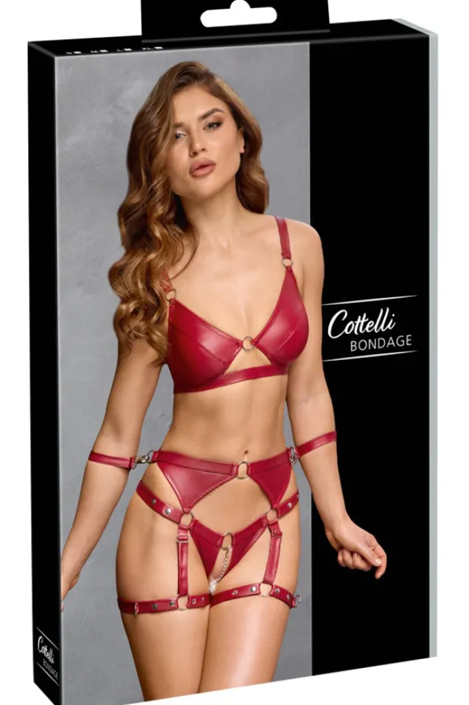 Cottelli Collection Bondage Cottelli Bondage Red Set (L. XL)
