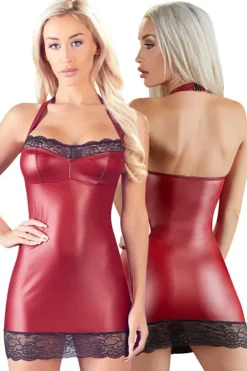 Cottelli Collection Halterneck Dress Red