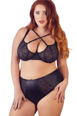Cottelli Collection Cottelli Curves Plus Size Bra and Briefs (L)