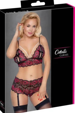 Cottelli Collection Cottelli Curves Red Black Set