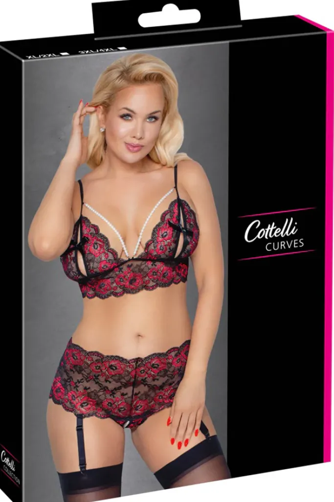 Cottelli Collection Cottelli Curves Red Black Set
