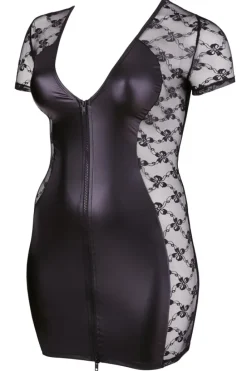 Cottelli Collection Cottelli Curves Wetlook Lace Dress (XL)