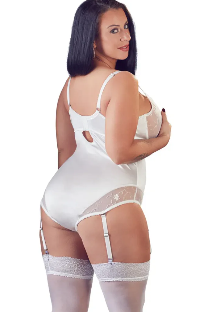 Cottelli Collection Cottelli Curves White Suspender Body (L)
