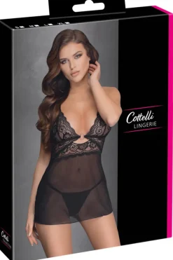Cottelli Collection Cottelli Lingerie Black Babydoll Set