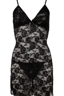 Cottelli Collection Cottelli Lingerie Black Chemise (2XL)