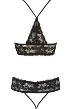 Cottelli Collection Cottelli Lingerie Black Set (M, L)