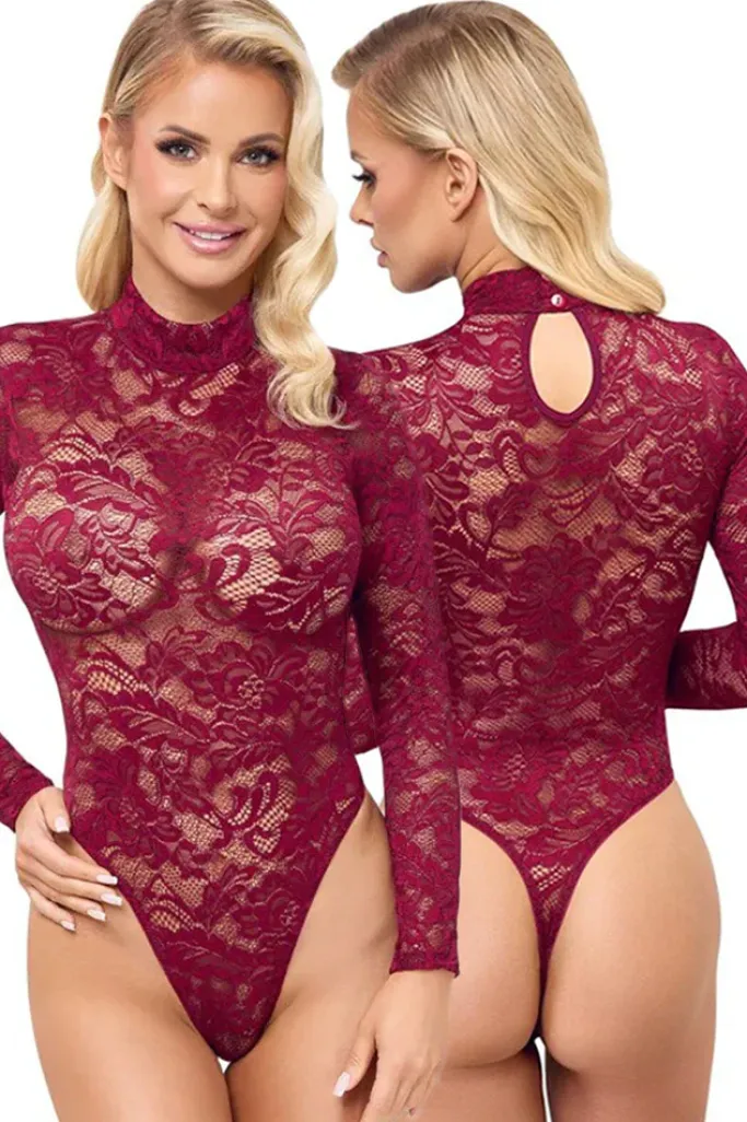 Cottelli Collection Cottelli Lingerie Bordeaux Body