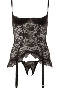 Cottelli Collection Cottelli Lingerie Cami Suspender Set (M)