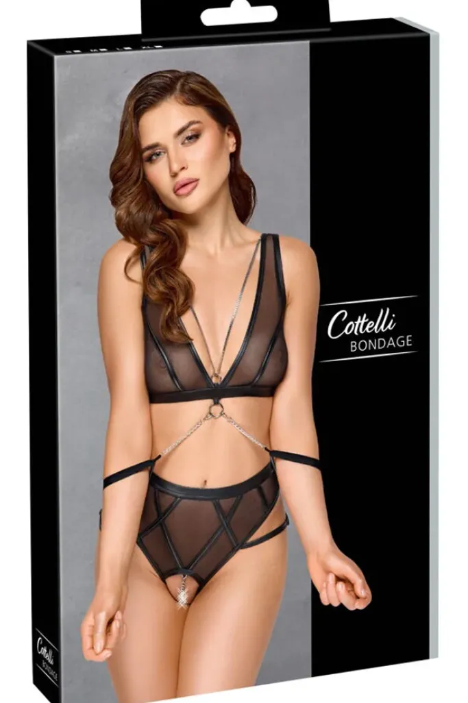 Cottelli Collection Bondage Cottelli Lingerie Harness Lingerie Set