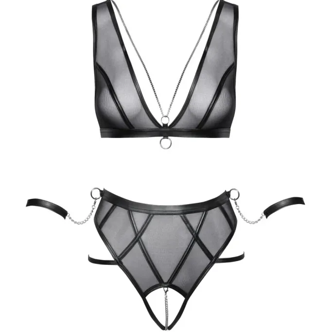 Cottelli Collection Bondage Cottelli Lingerie Harness Lingerie Set
