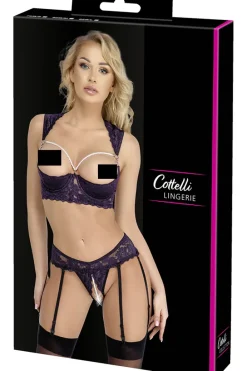 Cottelli Collection Cottelli Lingerie Longline Shelf Bra Set
