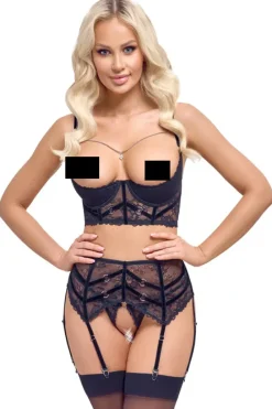 Cottelli Collection Cottelli Lingerie Longline Shelf Bra Set
