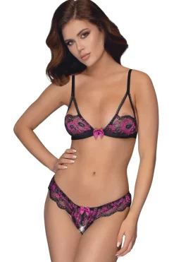 Cottelli Collection Cottelli Lingerie Pink Lingerie Set