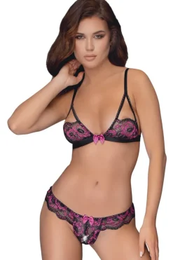 Cottelli Collection Cottelli Lingerie Pink Lingerie Set