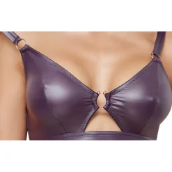 Cottelli Collection Cottelli Lingerie Purple Wetlook Set