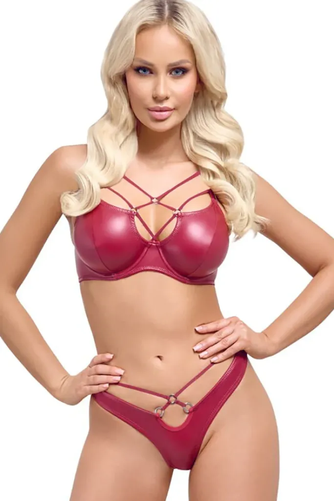 Cottelli Collection Cottelli Lingerie Red Bra Set